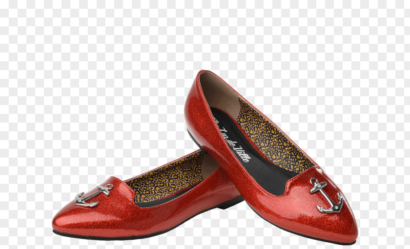 Red Anchor Ballet Flat T.U.K. Shoe Mary Jane Fashion PNG