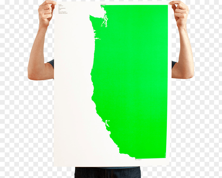 Green Poster Art Coast Modern PNG