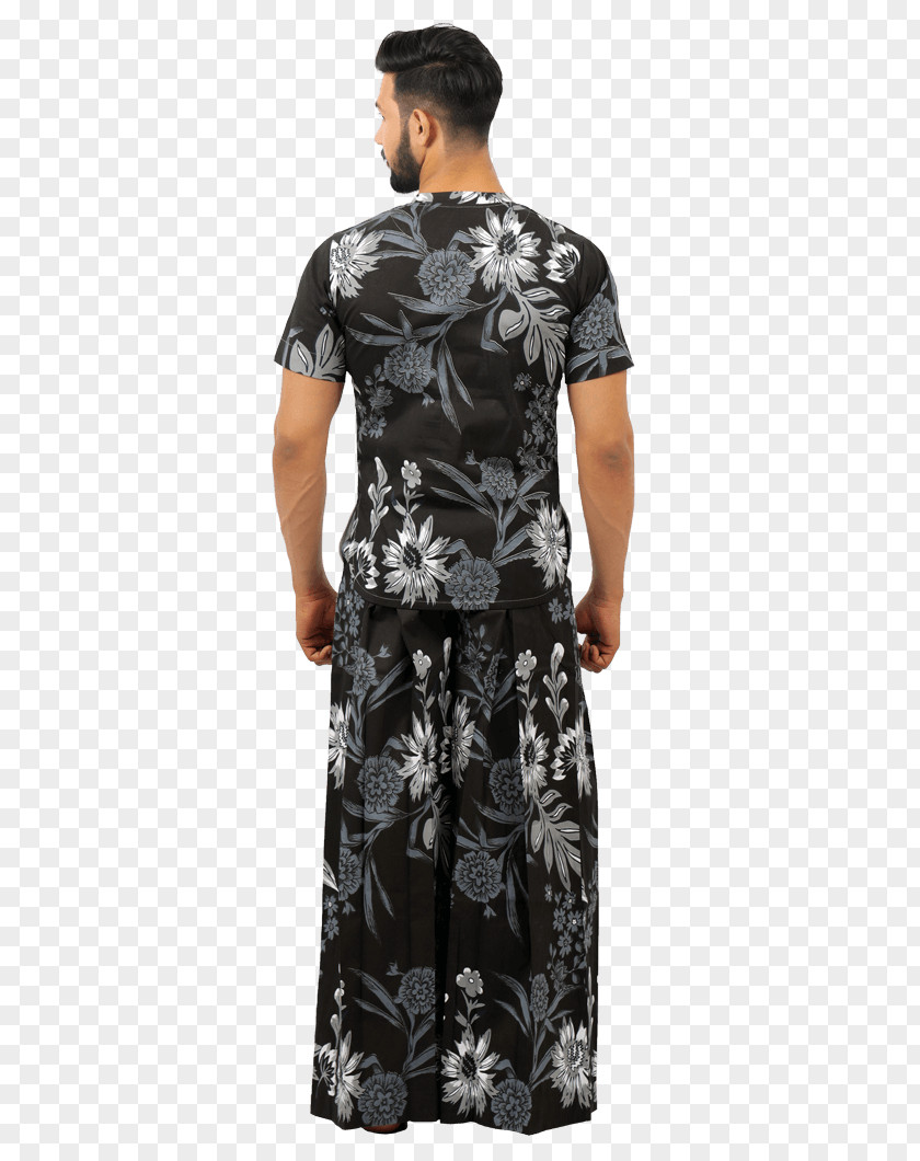 T-shirt Shoulder Sleeve Dress Black M PNG