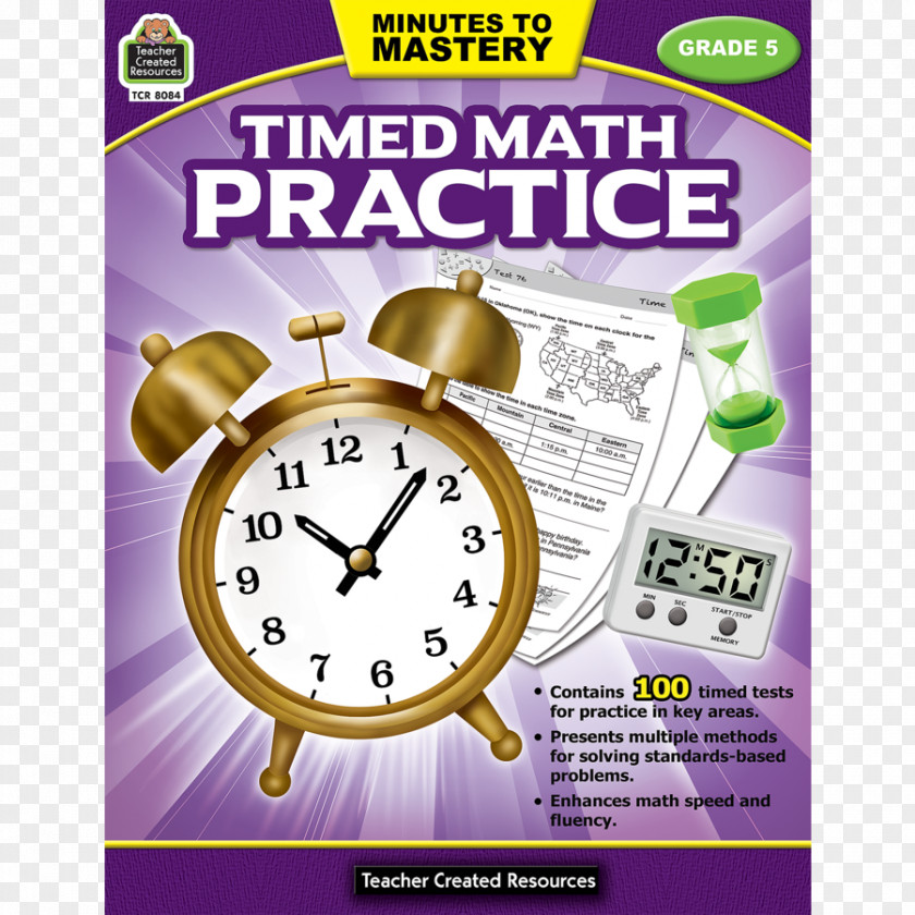 Timed Math Practice Grade 5 Minutes To Mastery-Timed 4 Mathematics Book MasteryTimed 6Math Test Mastery PNG