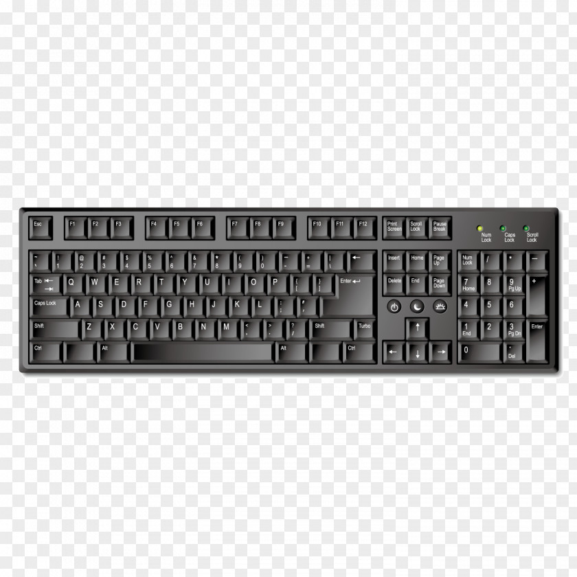 Vector Black Keyboard Computer Clip Art PNG