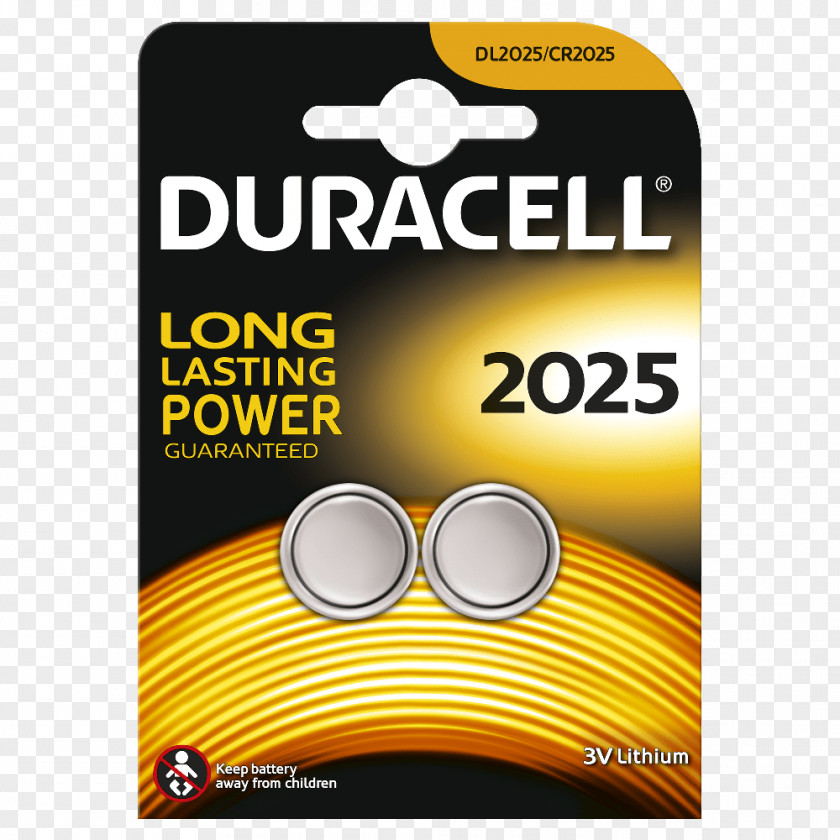 Button Cell Duracell Electric Battery Lithium PNG
