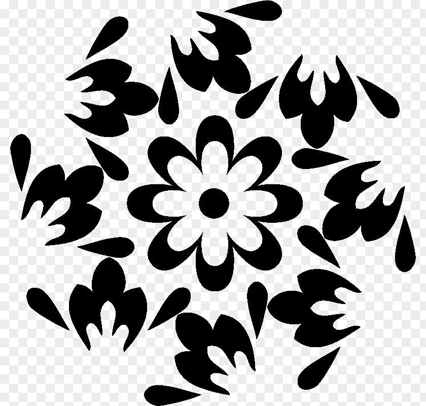 Design Symmetry Floral White Pattern PNG