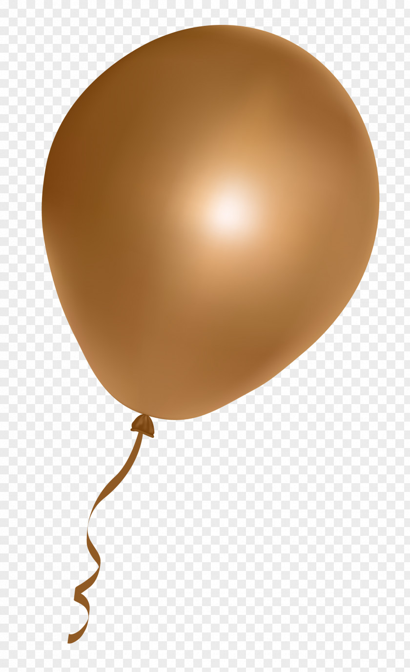 Golden Brown Balloon Clip Art PNG