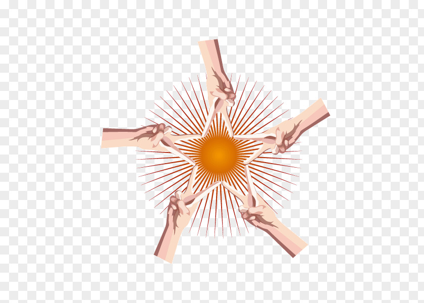 Hand,Star Pattern,Unity,Splice Unity Computer File PNG