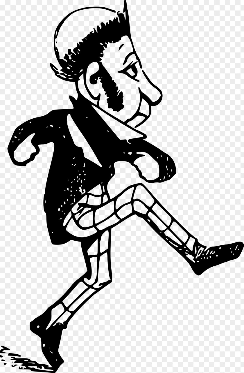 Man Black And White Drawing Clip Art PNG