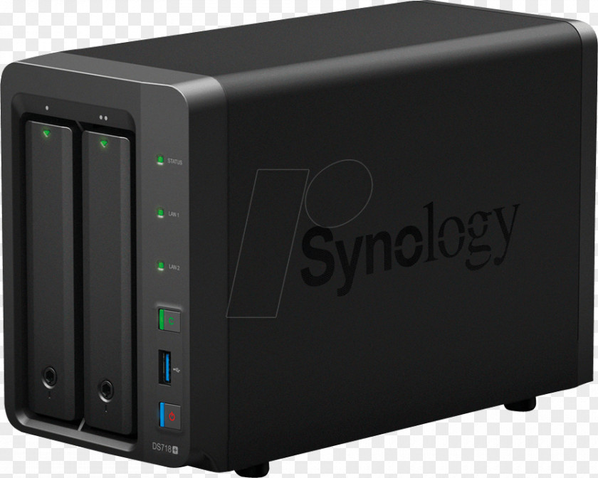 NAS Server Casing Synology DiskStation DS718+ 2 DS716+II Network Storage Systems Inc. Hard Drives PNG
