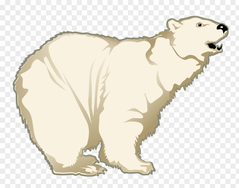 Polar White Bear Dog Clip Art PNG