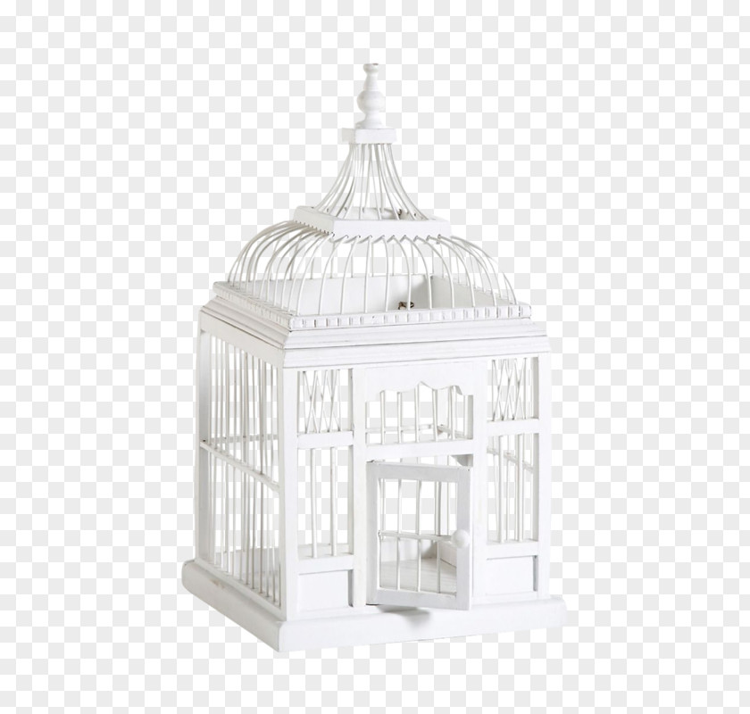 White Bird Cage Birdcage Lovebird PNG