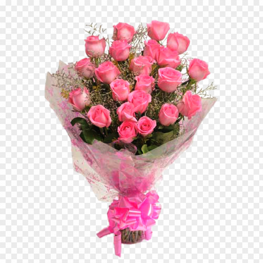 Bunch Flower Bouquet Rose Pink Cut Flowers PNG