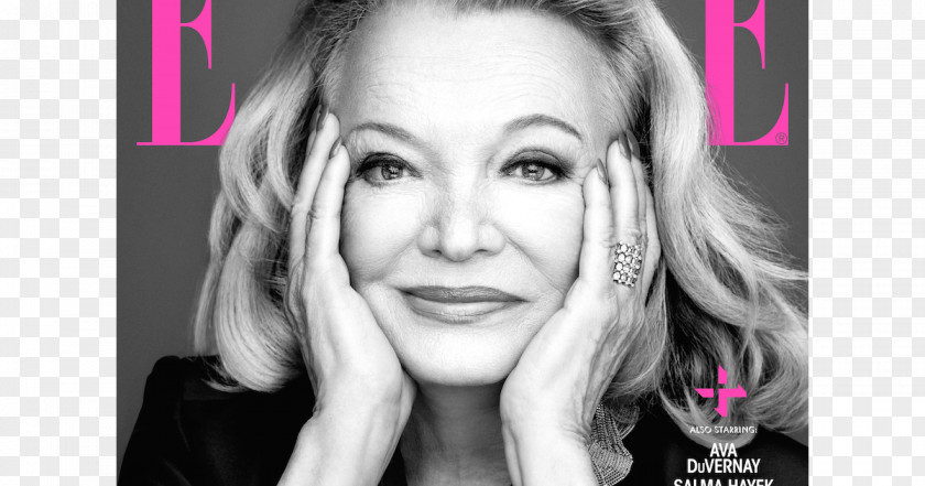 Couverture Gena Rowlands Magazine Elle Hollywood Female PNG