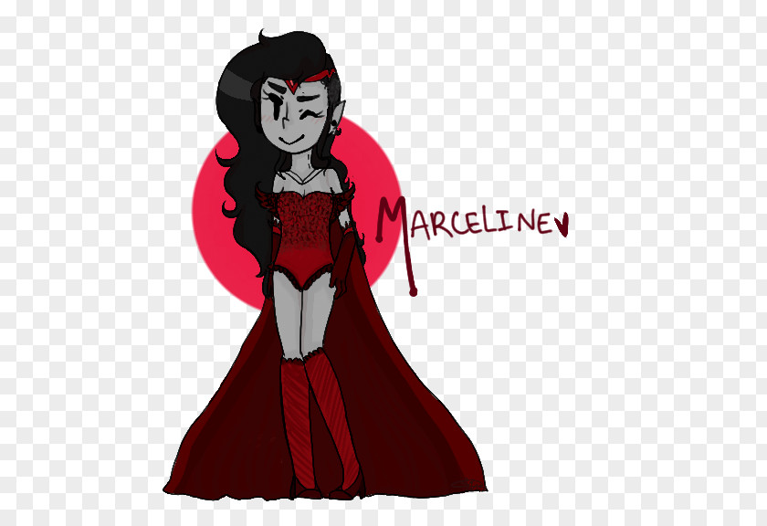 Marceline The Vampire Queen Costume Design Illustration Supervillain Animated Cartoon PNG