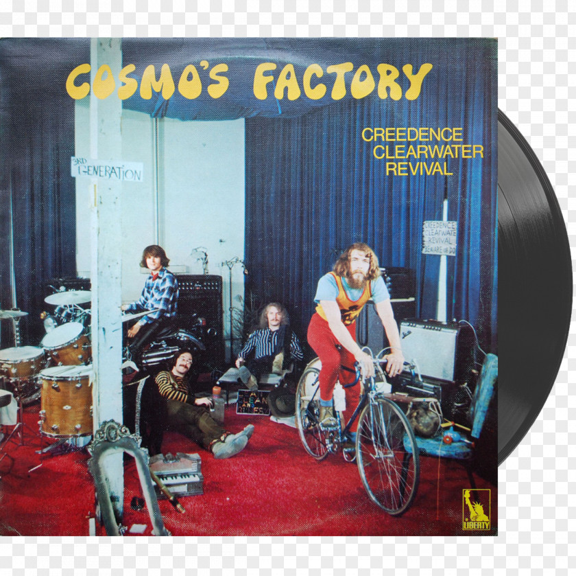 Rock Cosmo's Factory Creedence Clearwater Revival Phonograph Record LP Album PNG