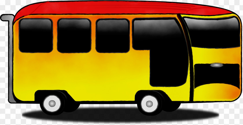 Travel Van School Bus Cartoon PNG