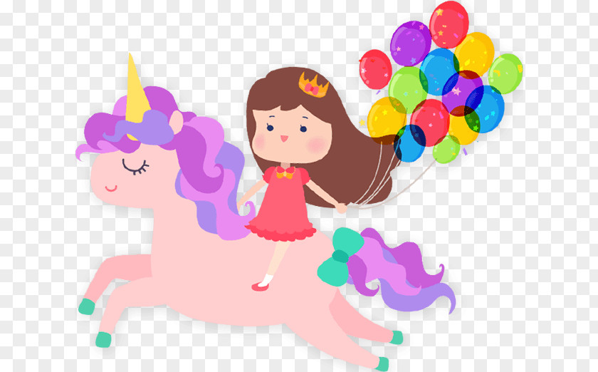 Unicorn Birthday Convite Party PNG