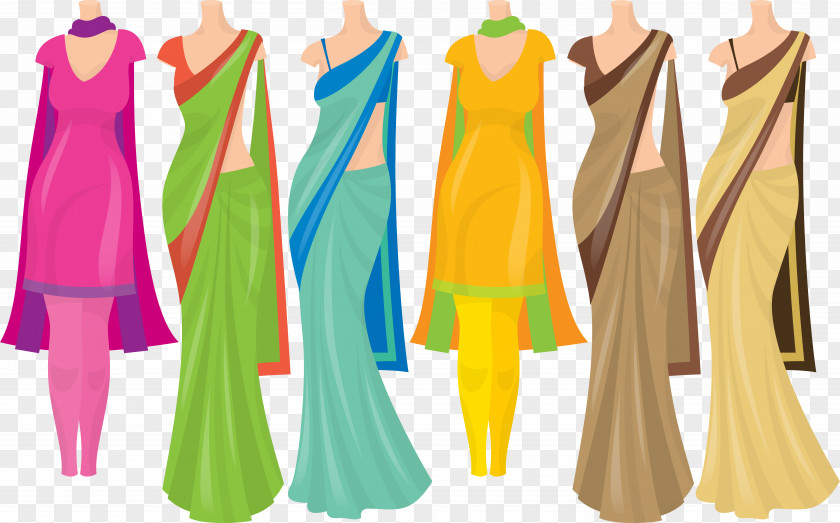 Vector India Ms. Clothing Dress In Clip Art PNG
