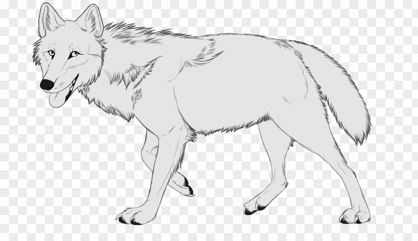 Wolf Gray Line Art Black And White DeviantArt PNG