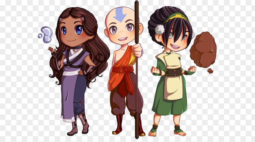 Aang Katara Toph Beifong Fandom Fan Art PNG