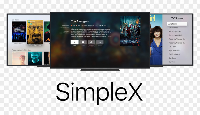 Apple Plex Computer Software TV Display Device PNG