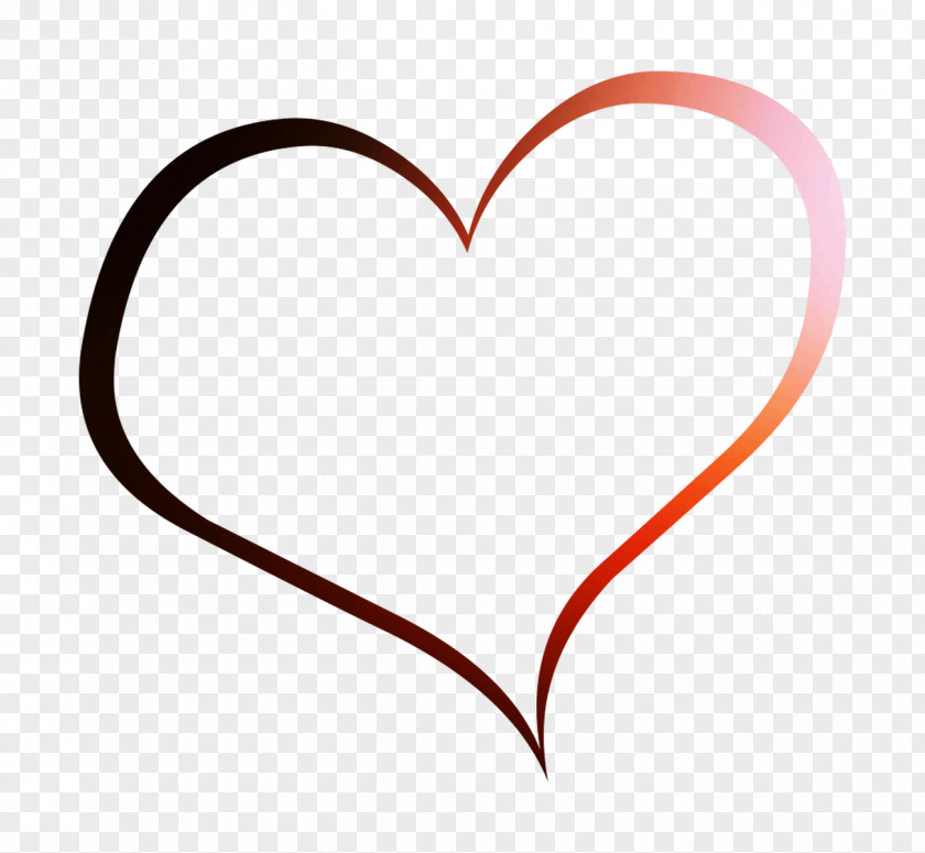 Heart Clip Art Valentine's Day Line M-095 PNG