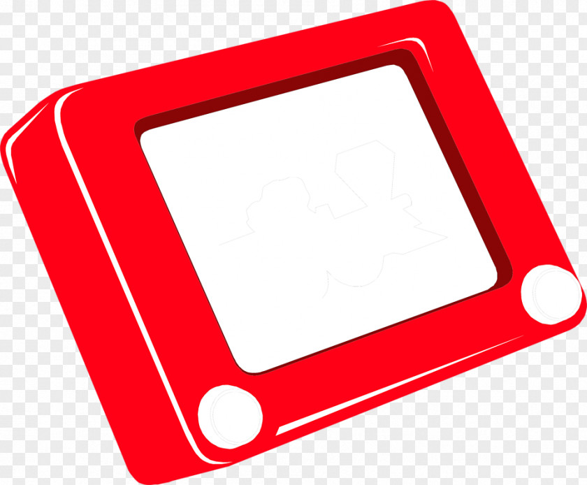 Toy Etch A Sketch Etching Drawing PNG
