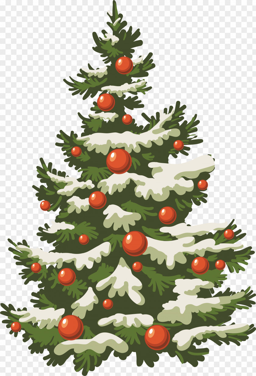 Beautiful Green Christmas Tree Clip Art PNG