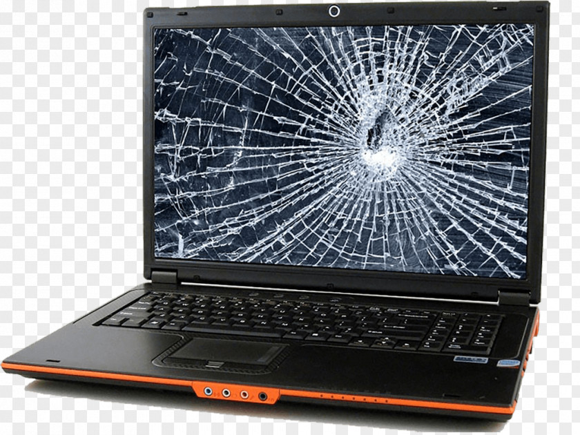 Broken Laptop Dell Computer Monitors Liquid-crystal Display Repair Technician PNG