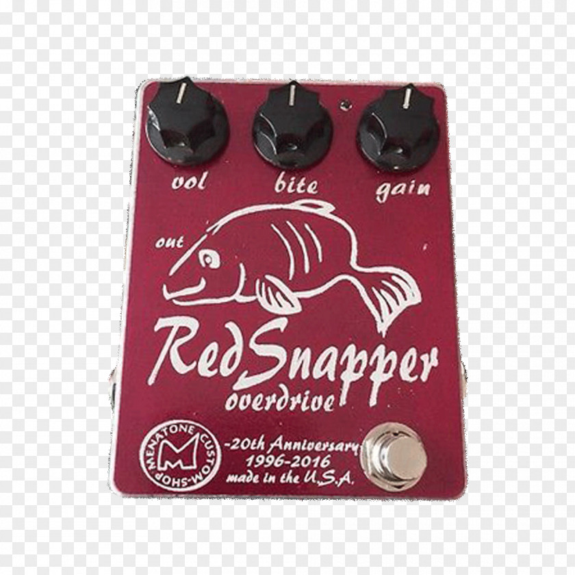 Electric Guitar Northern Red Snapper Distortion Effects Processors & Pedals PNG