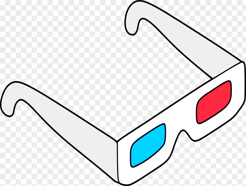 Glasses Polarized 3D System Anaglyph Clip Art PNG