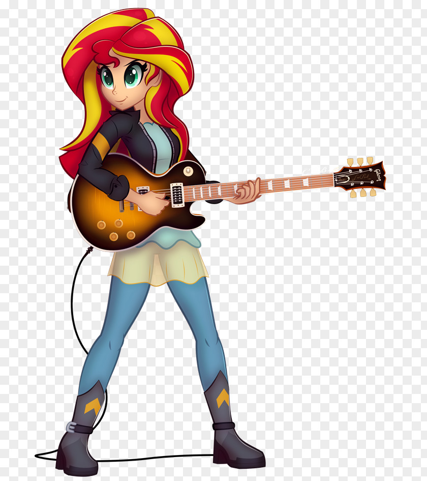 Guitar Sunset Shimmer My Little Pony: Equestria Girls Rainbow Dash PNG