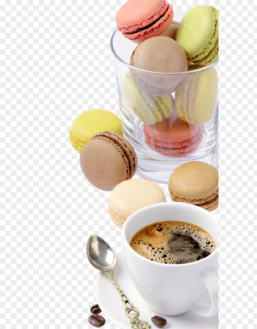 Macaron Cake Coffee Tea Cafe Bakery Breakfast PNG