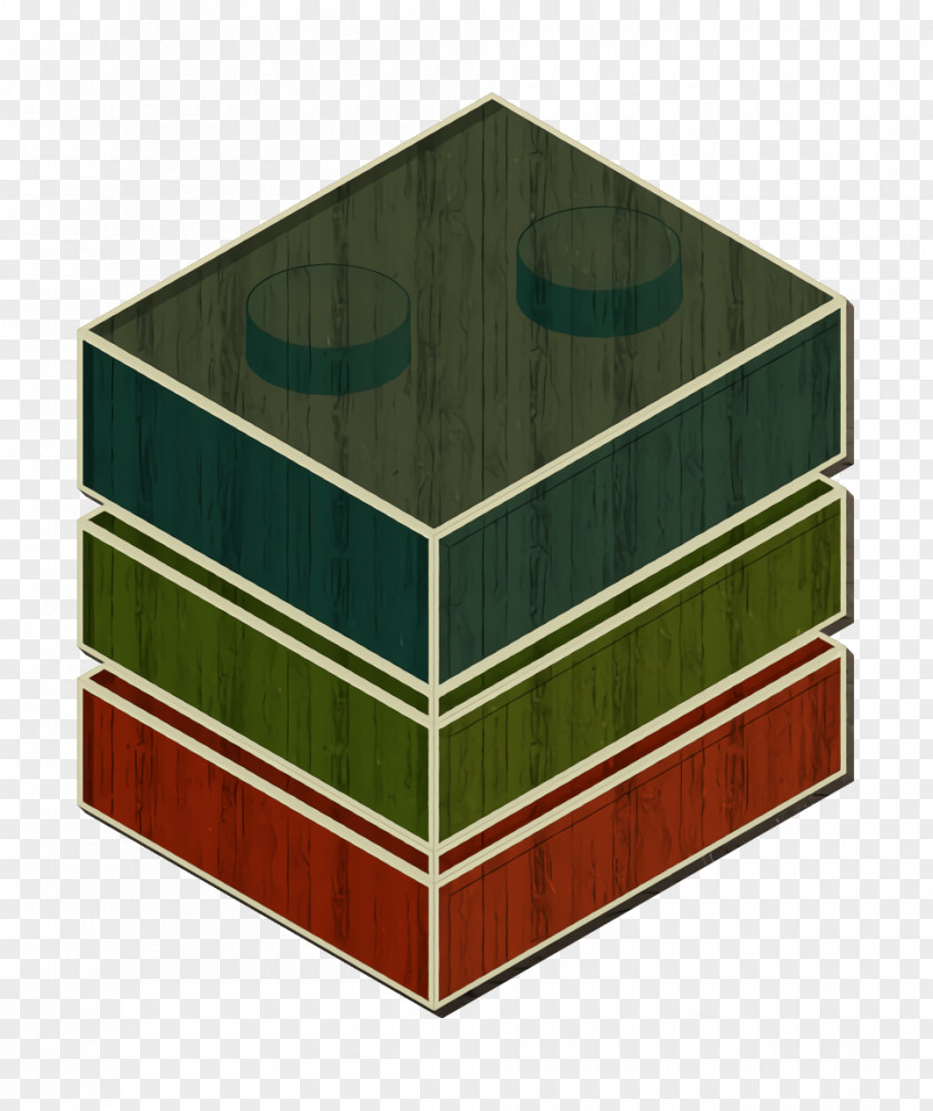 Rectangle Plaid Bricks Icon Play PNG