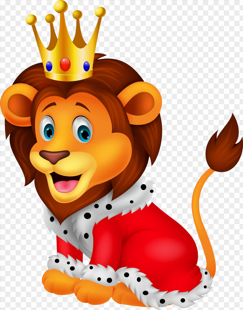 A Crowned Lion PNG