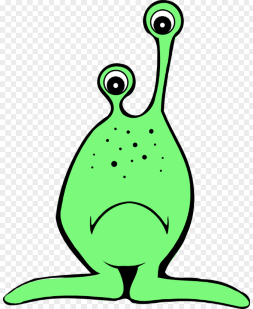 Frowning YouTube Alien Clip Art PNG