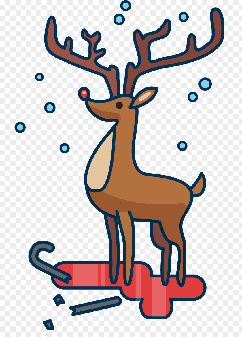 Adorable Reindeer Clip Art Image Free Content PNG