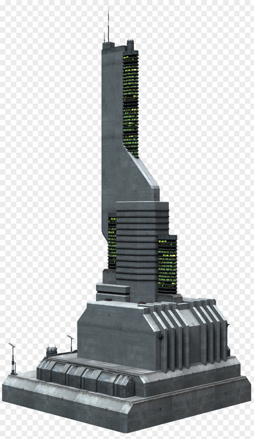 Science Fiction Building Military PNG