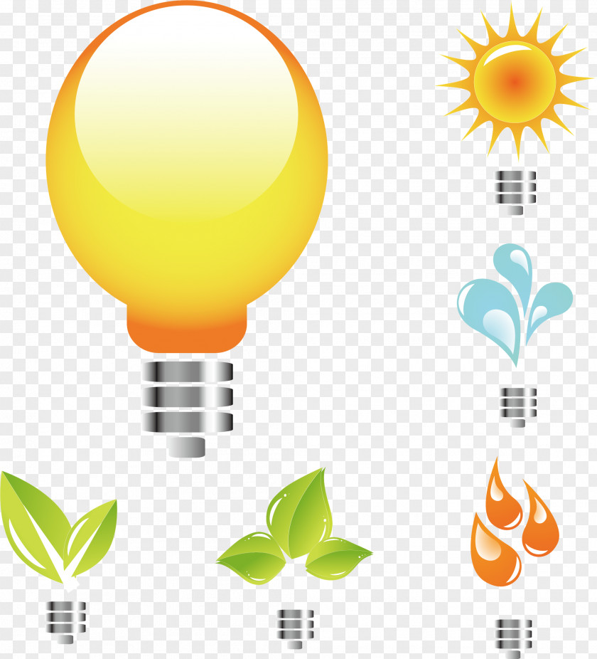 Vector Bulb Light Icon PNG