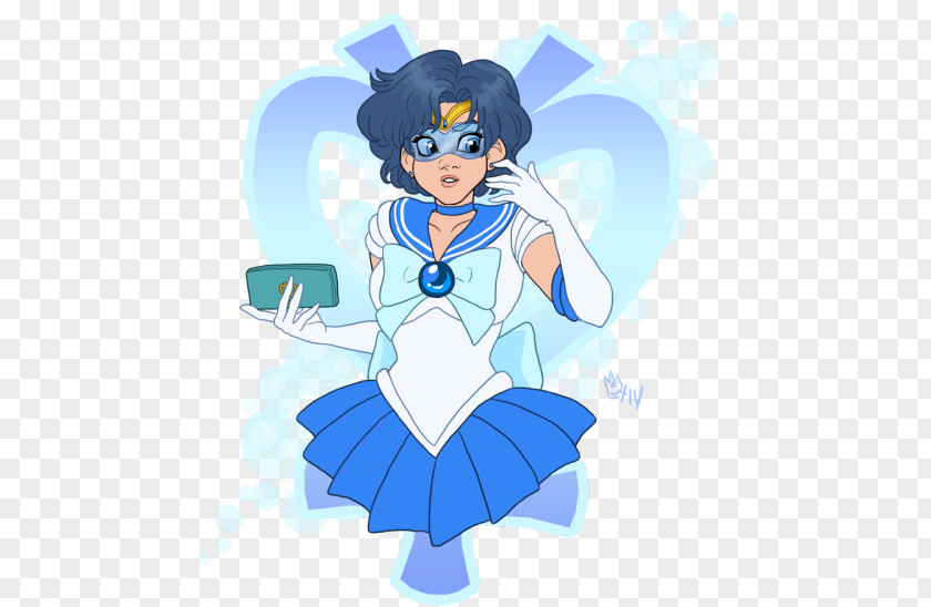 Watercolor Sailor Fan Art Moon PNG