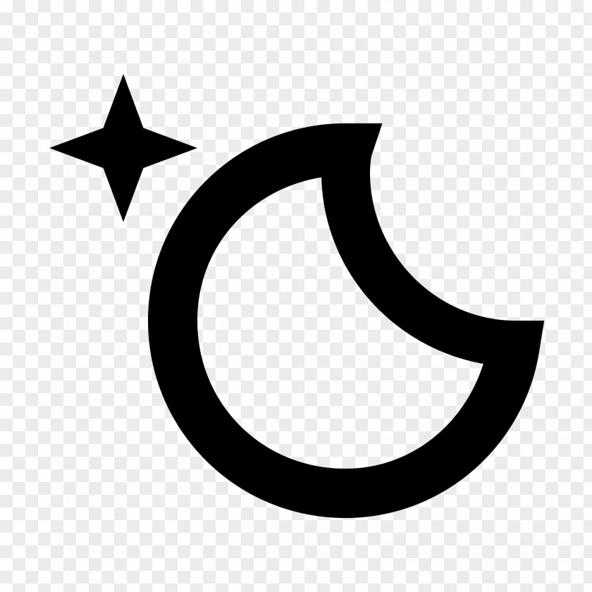 Bright Moon Crescent Symbol Lunar Phase Clip Art PNG