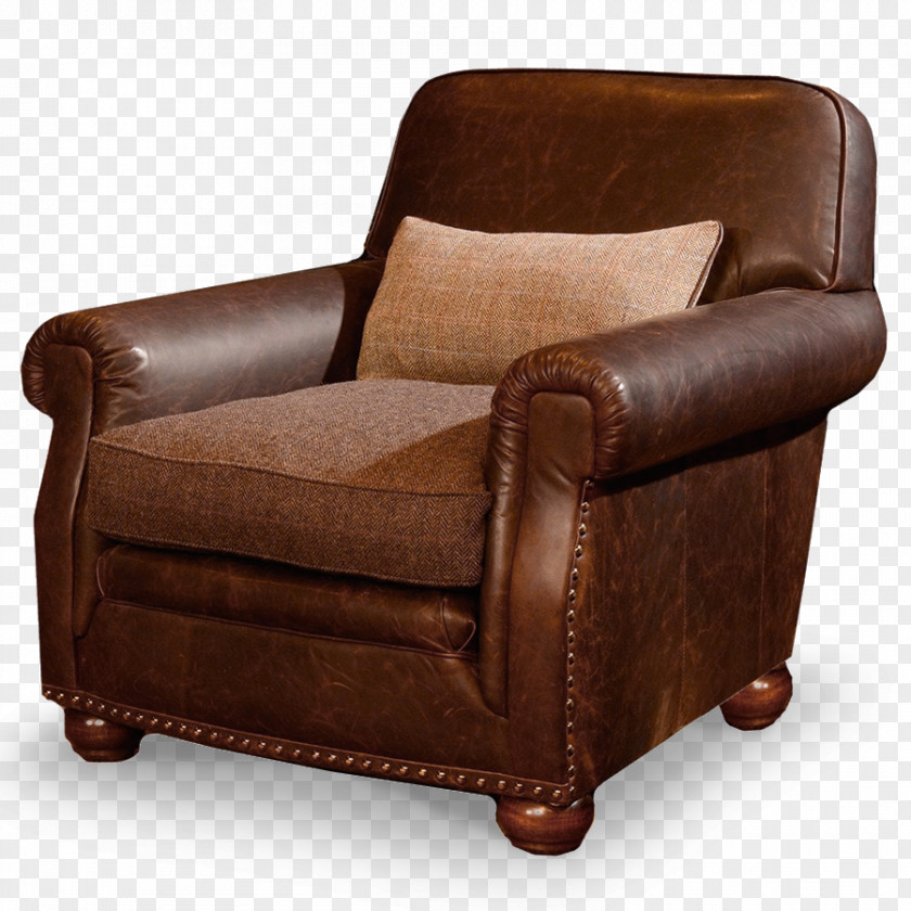Chair Club Wing Couch Leather PNG