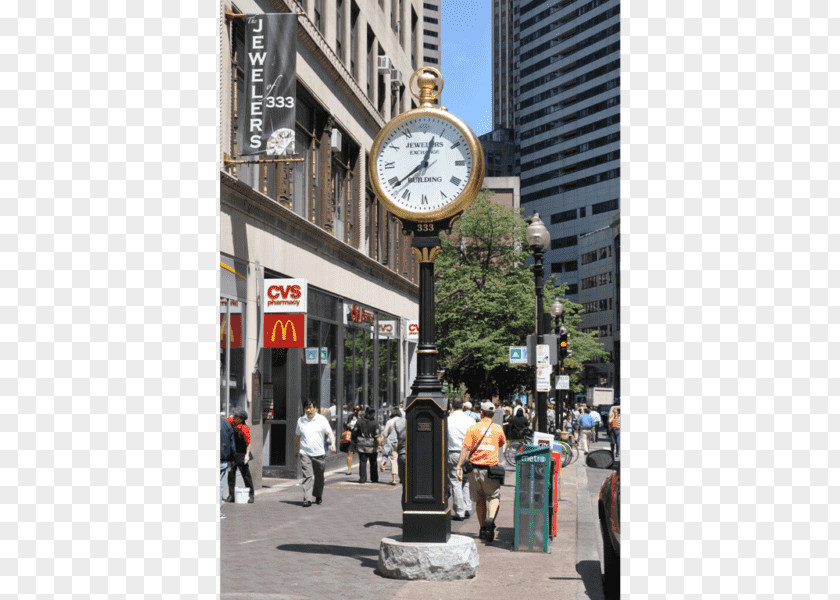 Clock Street Electric Time Company Boston PNG