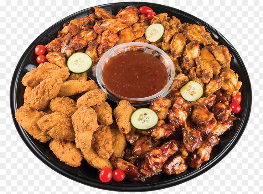 Fried Chicken Buffalo Wing Platter Delicatessen Food PNG