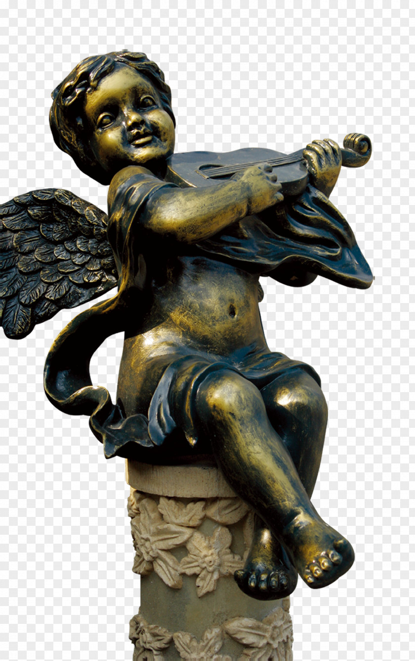 Statue Of Child Angel Manneken Pis Angels Bronze Sculpture PNG