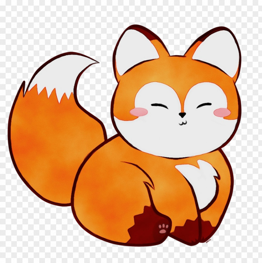 Tail Orange Red Fox Cartoon Drawing Arctic PNG