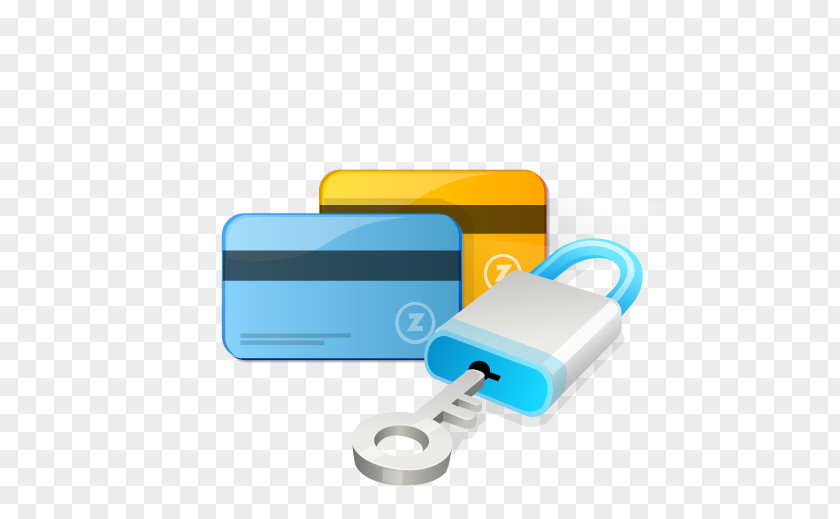 Cartoon Key Credit Card Royalty-free Illustration PNG