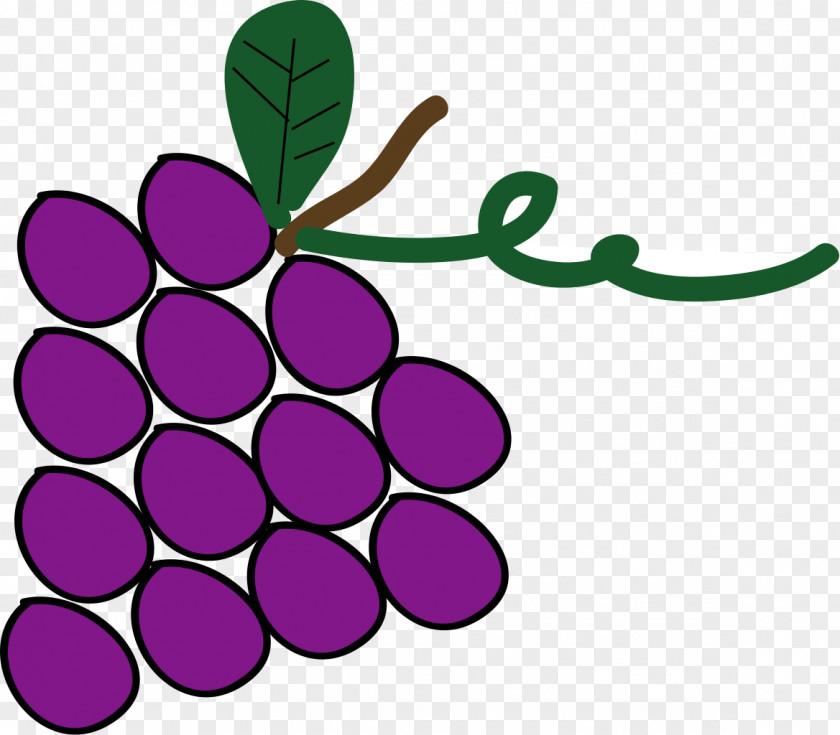 Grape Clip Art Image Openclipart PNG