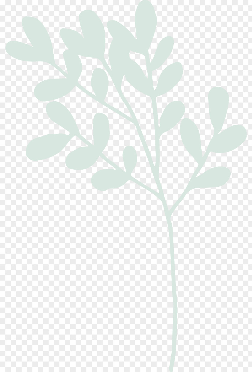 Hand-painted Plants Lilac Pattern PNG
