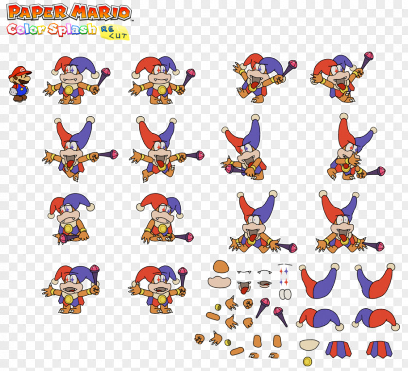 Mario Paper Mario: Color Splash Super 3D World Bowser RPG PNG