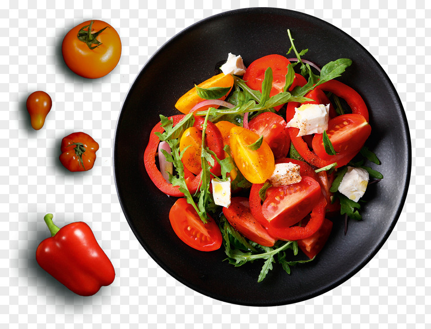 Tomato Caprese Salad Vegetarian Cuisine Food Vegetable PNG
