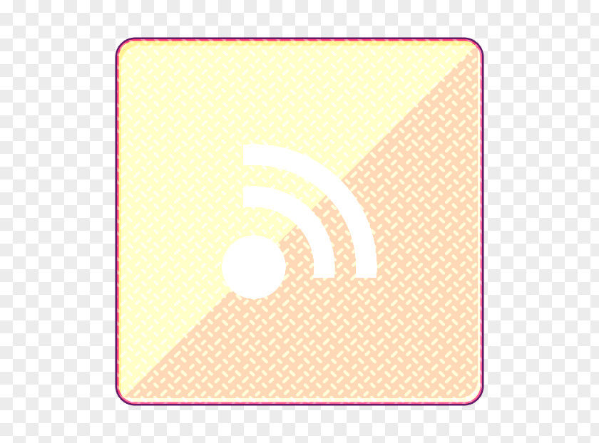 Beige Rectangle Gloss Icon Media Rss PNG